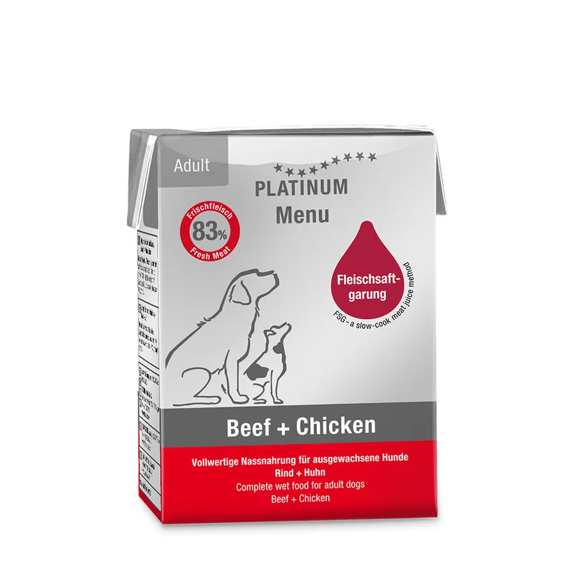 PLATINUM Menu Beef + Chicken 185 g Nur Für Kurze Zeit